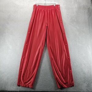 VTG Nike Pants Mens XL Red Tearaway Warmup Basketball Track Baggy Team